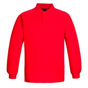 polera de pique manga larga para hombre 80 20