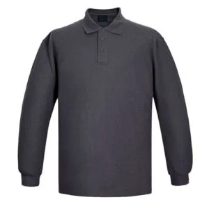polera pique manga larga hombre 60 40 economica de buena calidad